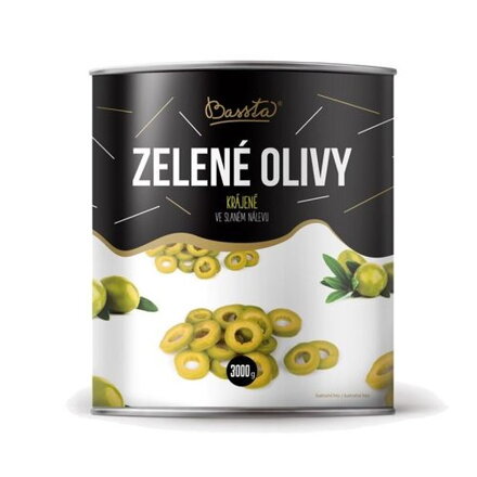 BASSTA Zelené olivy krájané 3kg