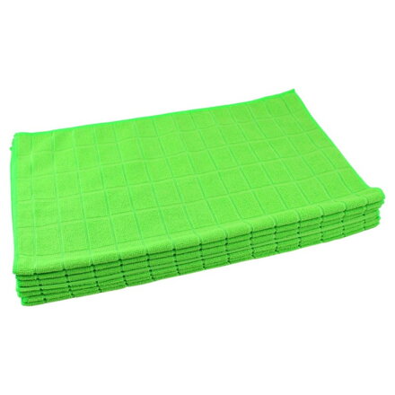 Handra z mikrovlákna podlahová KARO zelená 1ks, 50 x 60 cm