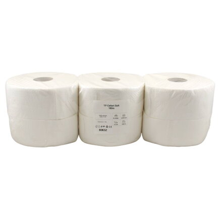 Toaletný papier SOFT JUMBO Ø 23cm, 180m 2vrst. 6ks