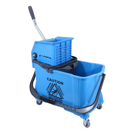Upratovací vozík KENTUCKY PROFI modrý 24 L + 8L žmýkač
